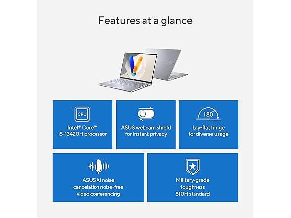 ASUS Vivobook 16” WUXGA 60Hz i5 W11 Laptop