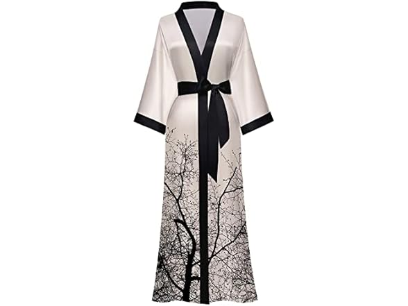 Kihnop Women's Floral Long Kimono Robe
