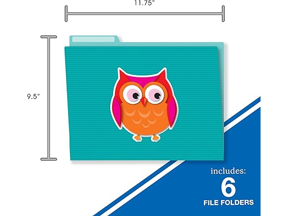 Carson Dellosa Owl Decorative File Folder Set