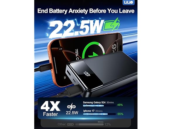 LILIO Portable Charger Power Bank