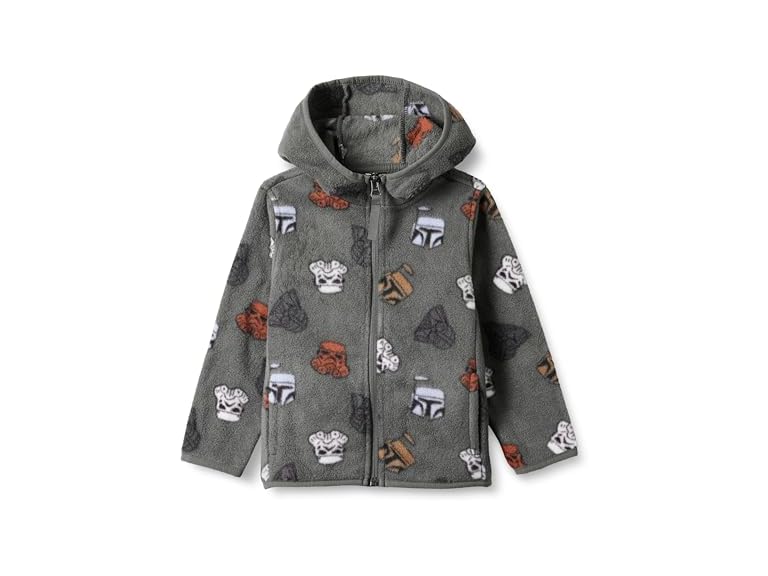 Amazon Essentials Disney | Marvel | Star Wars Boys' Polar Fleece Full-Zip Hooded Jacket, Star Wars Vader, X-Large