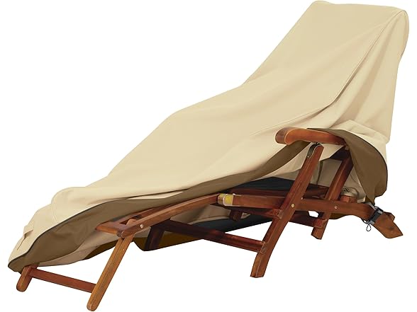 Water-Resistant 65 Inch Patio Chaise Cover