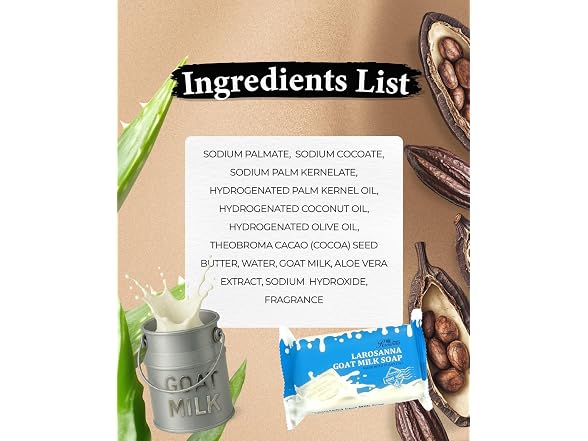 larosanna BC2718626084030 Goat milk soap