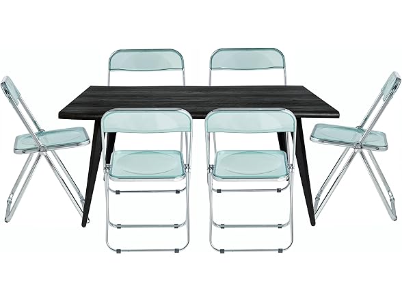 LeisureMod Lawrence 7-Piece Dining Set