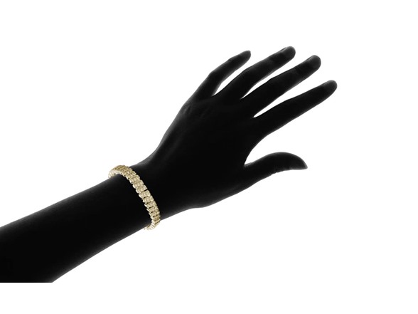 18K Vintage Style Tennis Bracelet