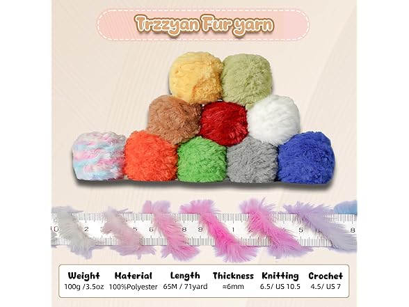 Trzzyan 3.5 Oz/Skein Plush Velvet Thread