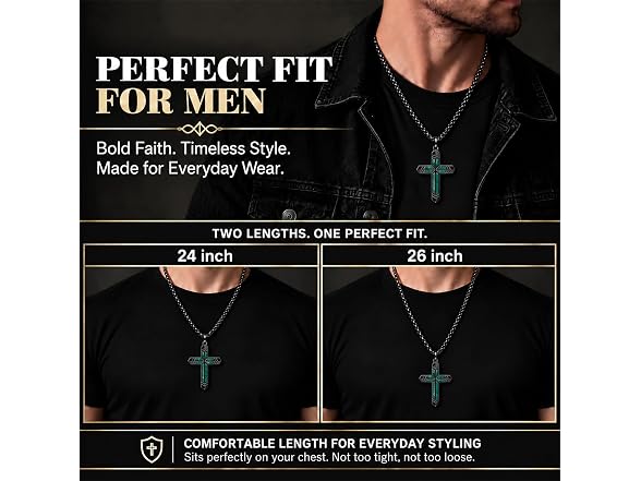 Malachite Cross Necklace