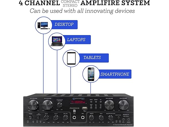 Technical Pro 8-Speaker Control Amplifier