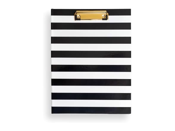 Day Designer Clipfolio, Black Stripe