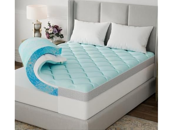 Novilla Twin Memory Foam Mattress Topper