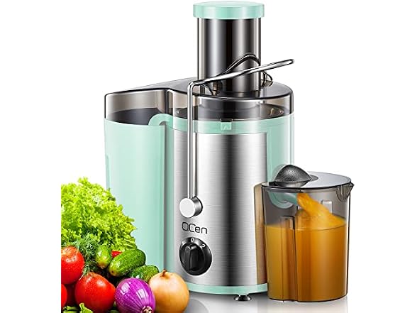 Qcen 500W Centrifugal Juicer Aqua