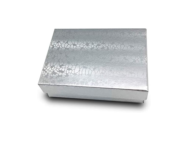 Cotton Filled Silver Foil Boxes