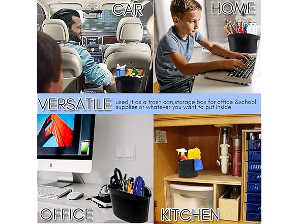 Zone Tech GC0016 Portable Hanging Mini Car Garbage Can B