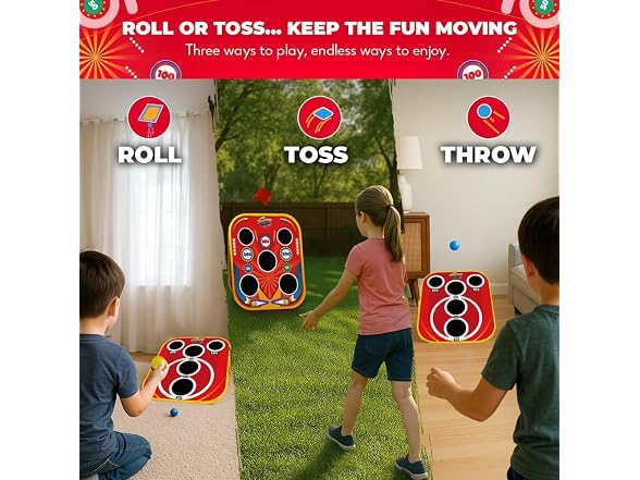 Swooc Games® - Backyard Arcade™ | 2-in-1 Bean Bag Toss Game