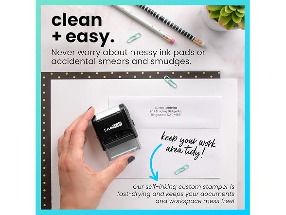 ExcelMark Custom Stamp – Clear & Crisp M