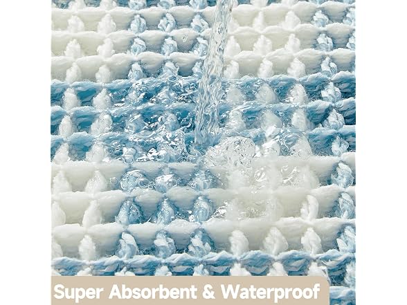 Waffle Bath Mat, Cute Bathroom Rugs Non