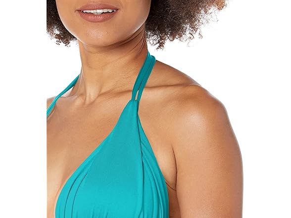 La Blanca Women Island Goddess Halter Triangle Top