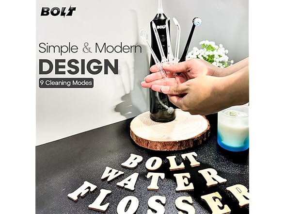 BOLT 350ml Oral Irrigator - 9 Modes