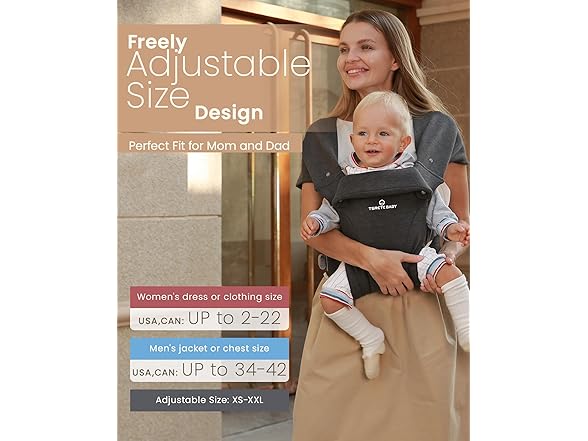 TSRETE Baby Carrier With Lumbar Support