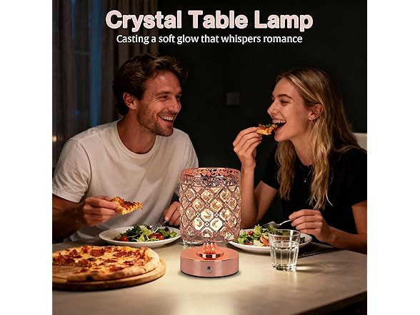 TOBUSA B0FRSHSJH9 Crystal Cordless Table Lamps