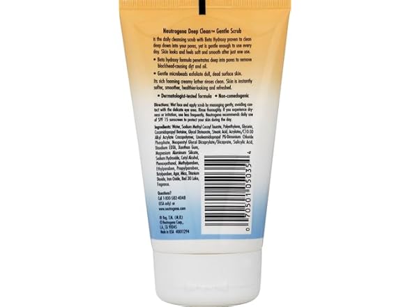 Neutrogena Deep Clean Gentle Daily Facial Scrub