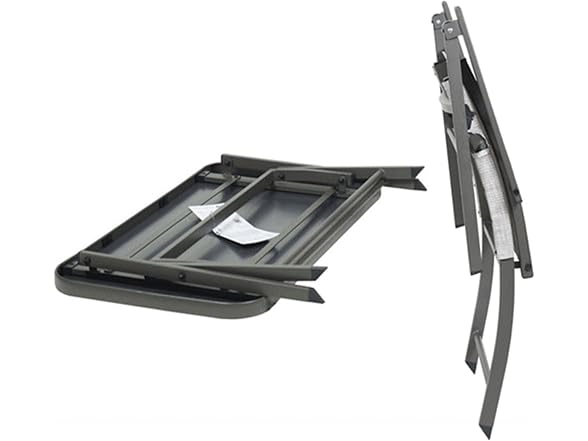 Four Seasons Courtyard Novara 4 Piece Steel Folding Furniture Set