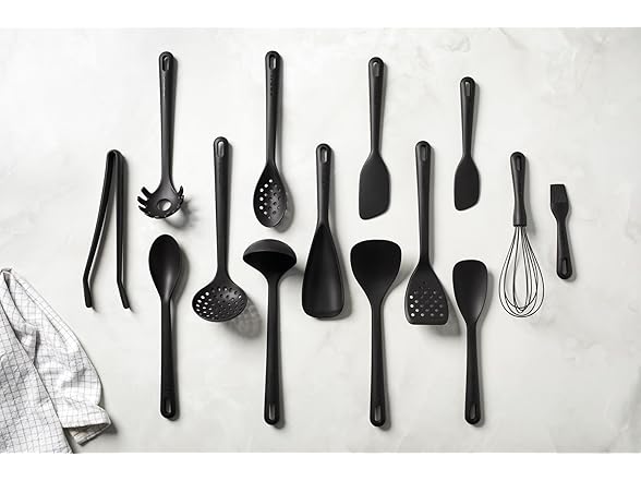 HENCKELS Silicone Onyx Cooking Utensils, Whisk