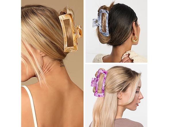 (3 Count) SHINLEA Hair Claw Clips for Women