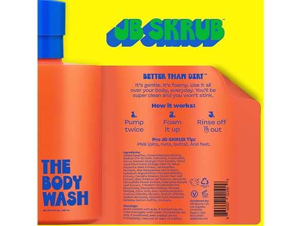 JB SKRUB Clean Kids Body