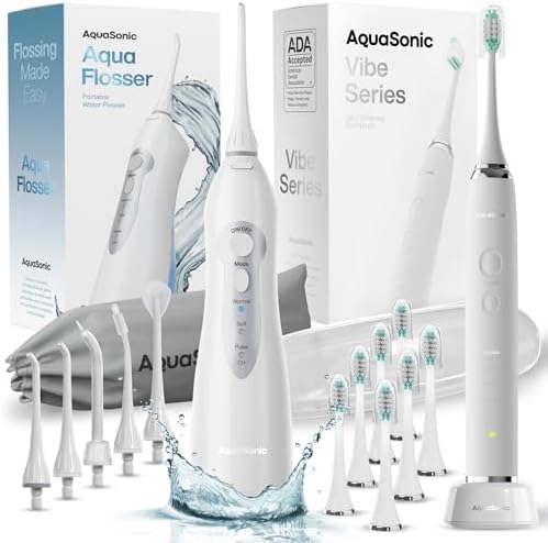 Vibe Series and Aqua Flosser (white) Bundle