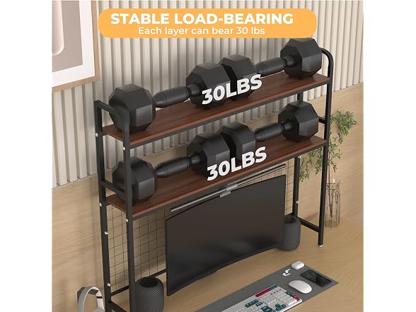 FAHKNS FAHKNS Desktop Bookshelf - 2-Tier Desk