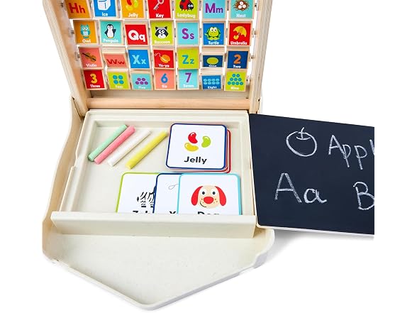 Hape Alphabet Learning Pack & Chalkboard Set for Toddlers