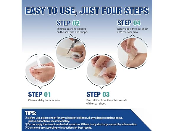 mitreal Silicone Scar Sheets