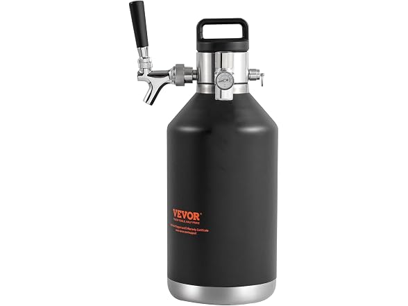 VEVOR Beer Growler Tap System, 128Oz 4L