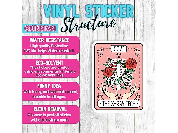 The X-Ray Tech Sticker Floral Stickers