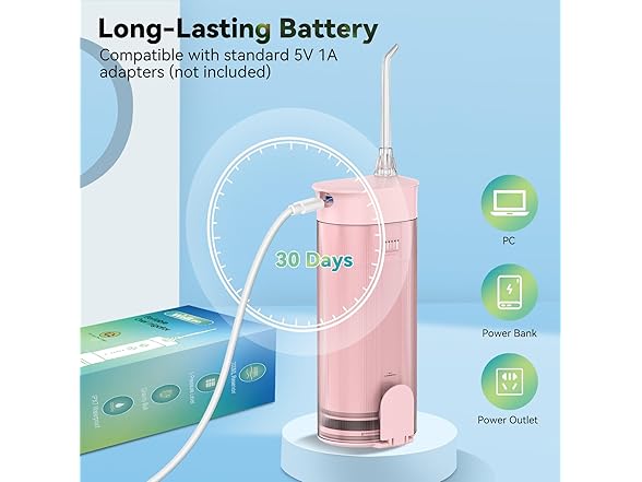 wellleo Mini Water Flosser for Teeth