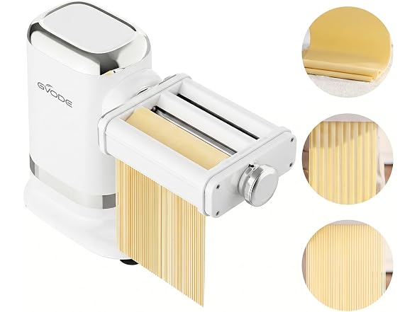 GVODE White Electric Pasta Maker Machine