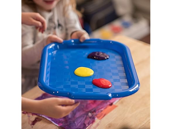 ECR4Kids Colorful Plastic Art Trays