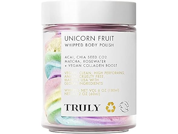 Unicorn Fruit Whipped Body Polish, 6 Oz Moistur...