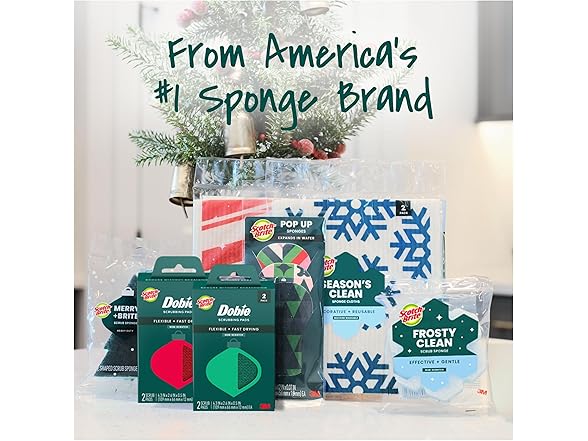 Scotch-Brite Scotch-Brite Merry + Brite Holiday Colle