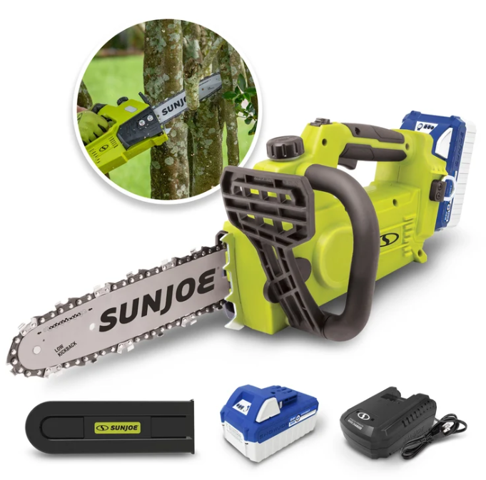 Sun Joe 10-Inch Cordless Chain Saw - Gallery 5