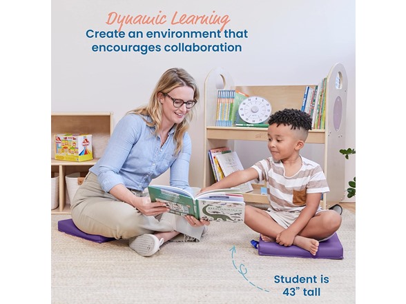 ECR4Kids SoftZone Floor Cushions, Square