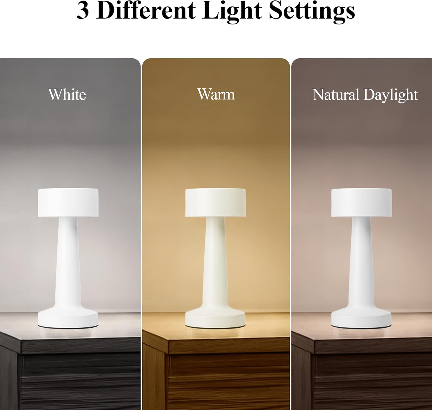 Bell+Howell Chelsea Cordless Table Lamp - Gallery 23