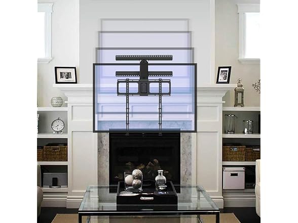 MantelMount Above Fireplace Pull Down TV Mount