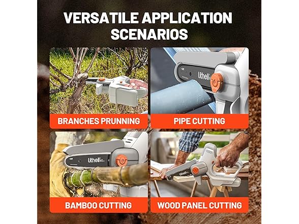 Litheli 6-Inch Mini Chainsaw Cordless