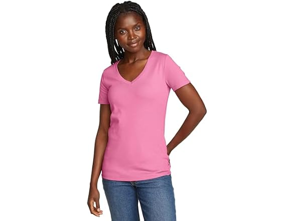 Eddie Bauer Men's (L) WP SS FAV VNK TEE Bright Fuc