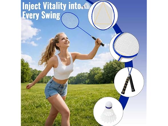 AUEWXNFYH Portable Badminton Set