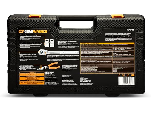 GEARWRENCH 168 Piece 1/4" & 3/8" Drive Tool Set