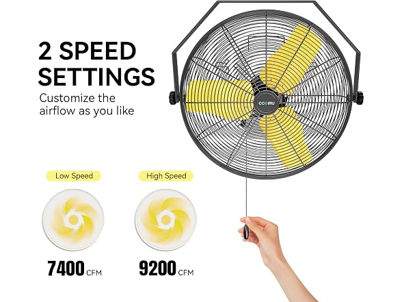 CCGIRU BC2199526065853 Wall Mount Fan