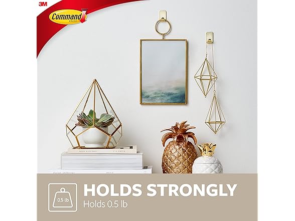 Command 17032BR-4ES Metallic Hooks